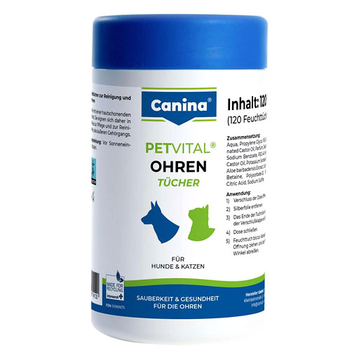 PETVITAL Feuchttücher f.Ohren vet.