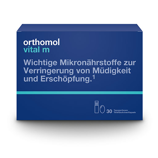 ORTHOMOL Vital M Trinkfläschchen/Kaps.Kombipack.