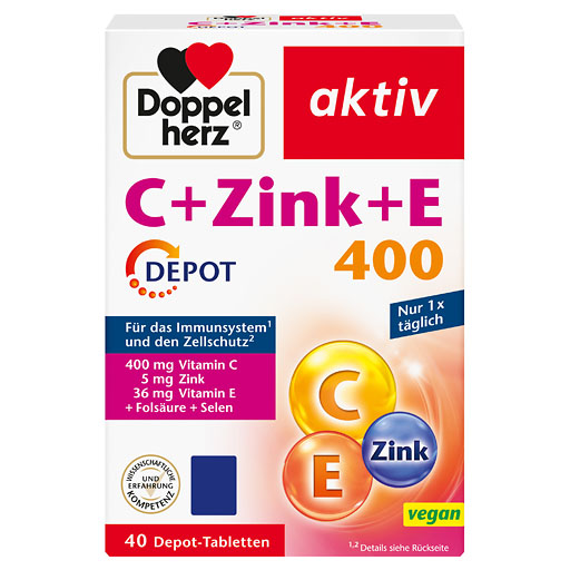 DOPPELHERZ C+Zink+E Depot Tabletten