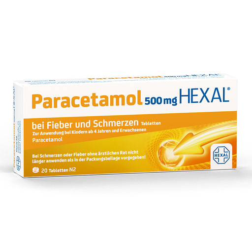 PARACETAMOL 500 mg HEXAL b.Fieber u.Schmerzen Tab.