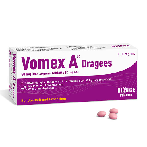 VOMEX A Dragees 50 mg überzogene Tabletten