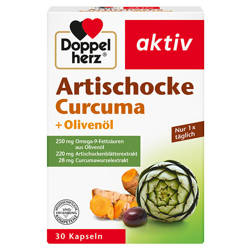 DOPPELHERZ Artischocke Curcuma+Olivenöl Kapseln