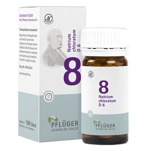 BIOCHEMIE Pflüger 8 Natrium chloratum D 6 Tabl.