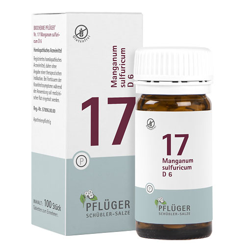 BIOCHEMIE Pflüger 17 Manganum sulfuricum D 6 Tabl.