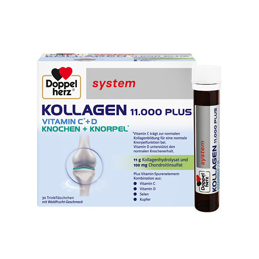 DOPPELHERZ Kollagen 11.000 Plus system Ampullen