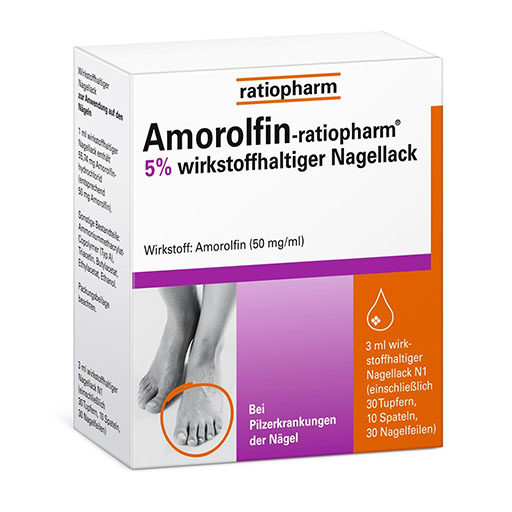 AMOROLFIN-ratiopharm 5% wirkstoffhalt.Nagellack