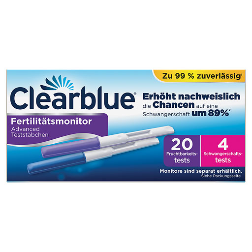 CLEARBLUE Fertilitätsmonitor Teststäbchen 20+4