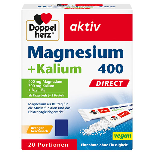 DOPPELHERZ Magnesium+Kalium DIRECT Portionsbeutel