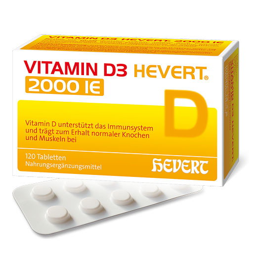 VITAMIN D3 HEVERT 2000 I.E. Tabletten