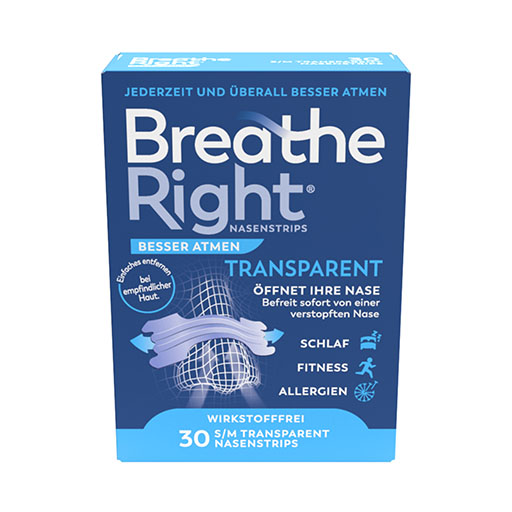 BESSER Atmen Breathe Right Nasenpfl.normal transp.