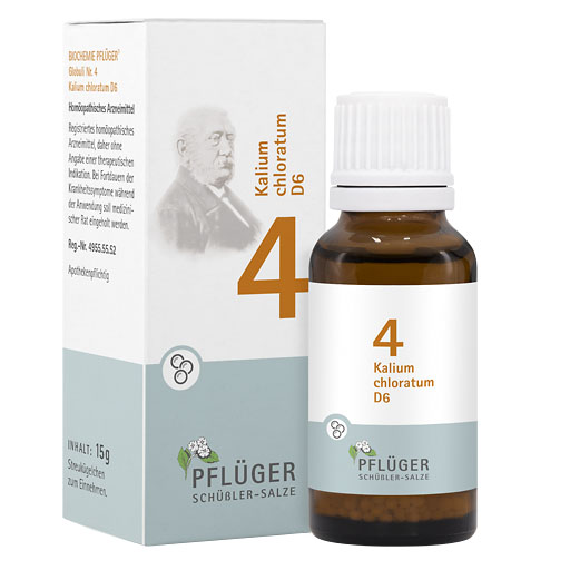 BIOCHEMIE Pflüger 4 Kalium chloratum D 6 Globuli