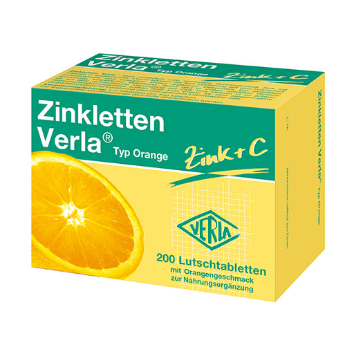 ZINKLETTEN Verla Orange Lutschtabletten