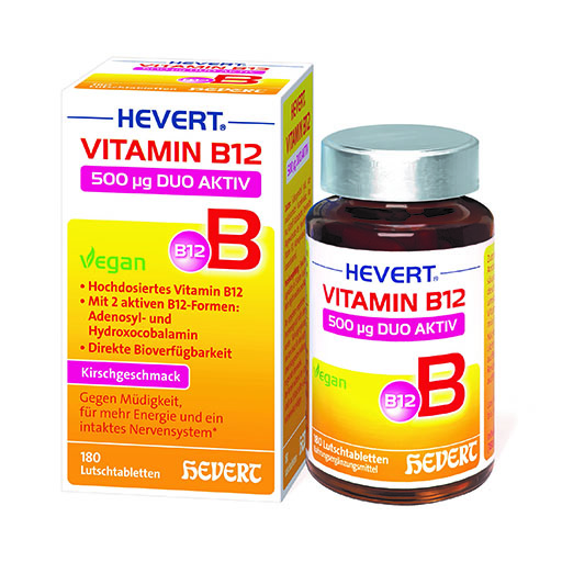 VITAMIN B12 HEVERT 500 μg Duo Aktiv Lutschtabl.